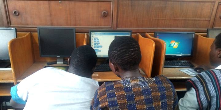 Old student giving pep talk